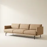 Halden three-seat sofa in warm sand fabric